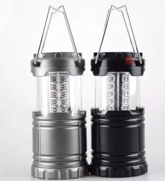 

collapsible 30 led lanterns led lawn garden lamp path wall light super bright outdoor camping tents light