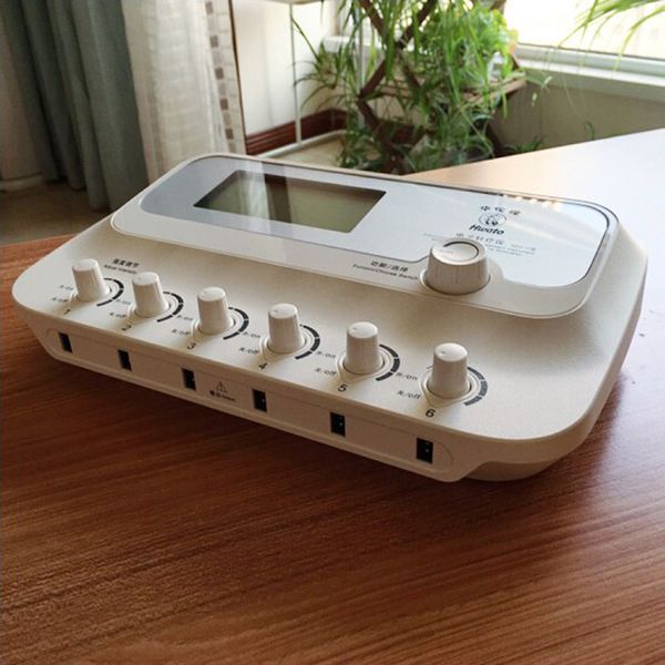 

6 channel output hwato dz iii low frequency electro acupuncture timulator acupuncture needle treatment for nerve and mu cle health gadget
