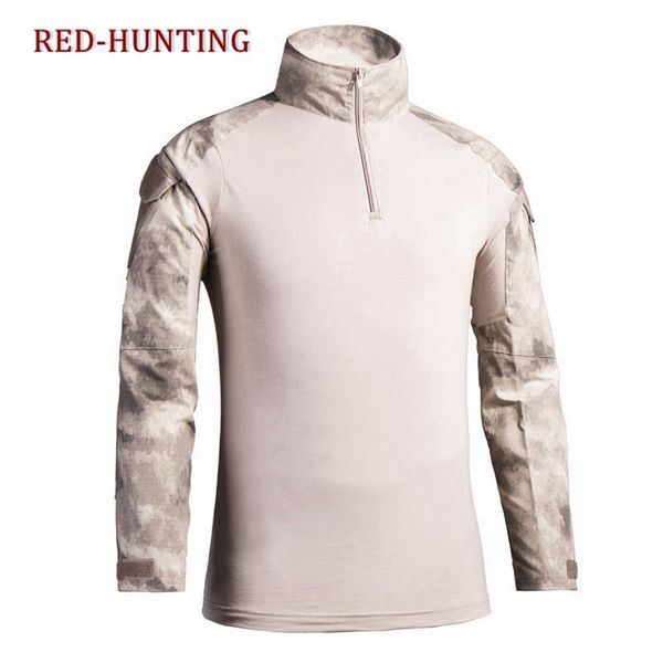

multicam camo hunting gear camouflage army t-shirt soldiers combat tactical t shirt force long sleeve shirt, Gray;blue