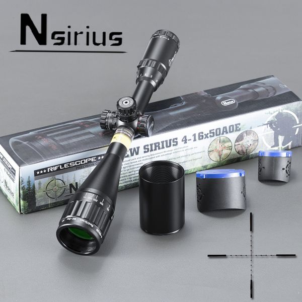 

Nsirius Precision Optics 4-16X50 AOE Red & Green illuminated Mil Dot Rifle Scope Hunting Gun Scope with Sunshade and Mounting