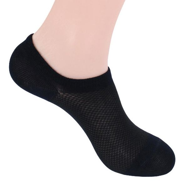 

12 pairs /lot socks men wholesale socks classic male brief bamboo cotton invisible man sock slippers shallow mouth net socks, Black