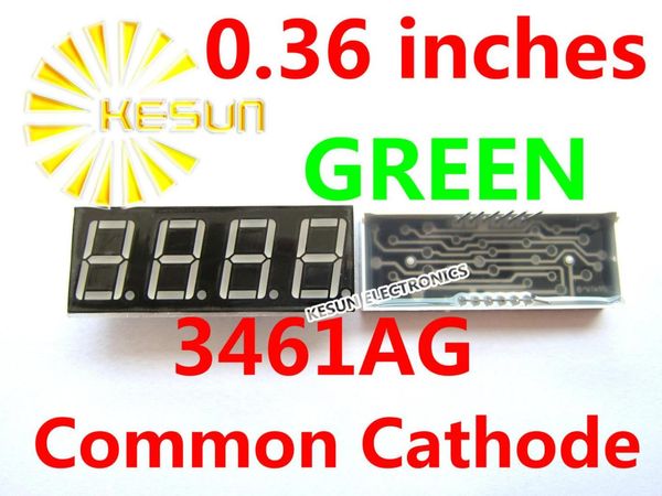 

5pcs x 0.36 inches green red common cathode/anode 4 digital tube 3461ag 3461bg 3461as 3461bs led display module small packet