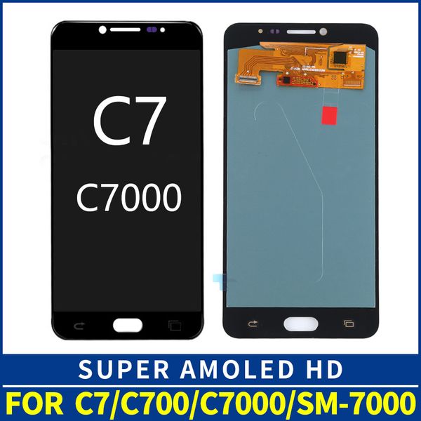 

5.7" AMOLED LCD для SAMSUNG Galaxy C7 ЖК-дисплей C7000 сенсорный экран Digitizer замена для Samsung C7 LCD
