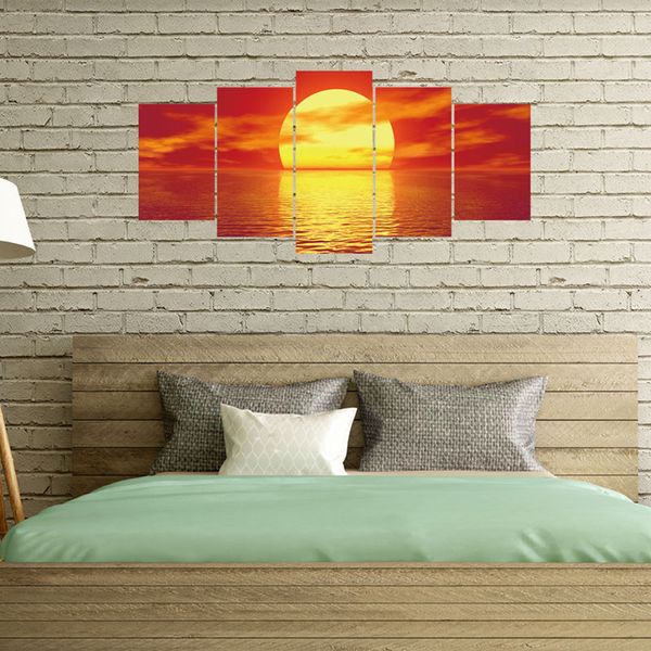 

new popular sunrise scenery window sofa sitting room adornment 3d wall stickers home décor