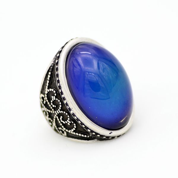 Anelli solitari in metallo in lega di anello da dito da donna placcati argento di moda RS008-052 Vendita in fabbrica
