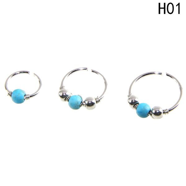 2019 Green Stone Hoop Helix Piercing Ear Cartilage Surgical Septum Clickers Nose Ring Nipple Tragus Daith Migraine Piercing From Super03 0 33