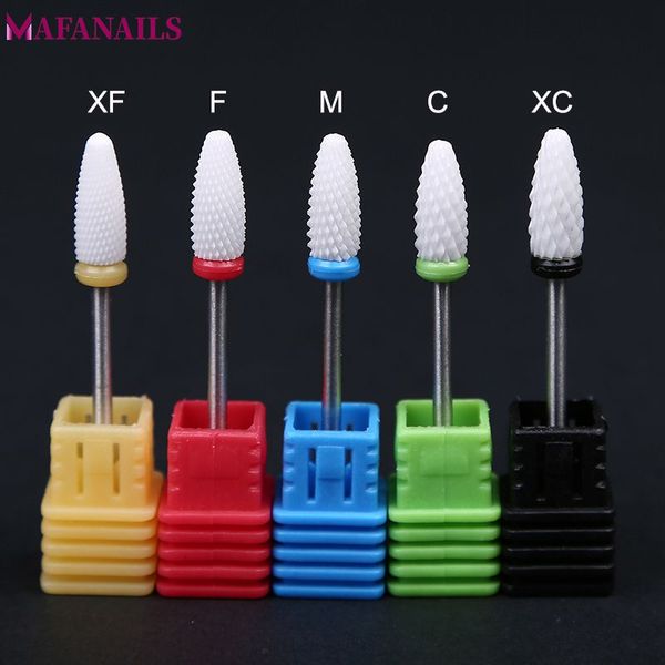 

1шт ceramic nail drill bit rotate burr фрезерный nail cutter биты для маникюра педикюра инструмент электродрели аксессуары th08 #, Silver
