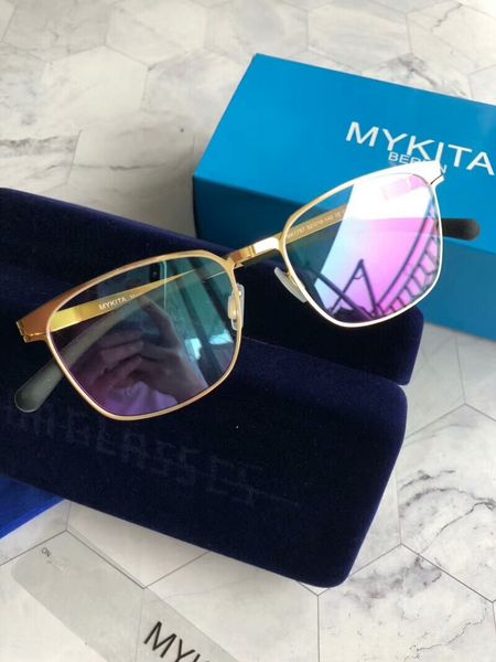 

new mykita 1767 sunglasses for man pilot frame with mirror ultralight frame memory alloy oversized sunglasses for women cool outdoor design, White;black