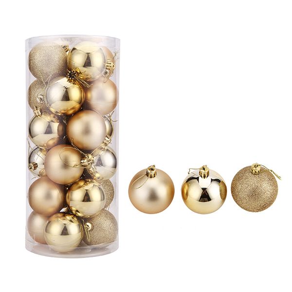 

24pcs/pack christmas tree ornaments multi-color christmas ball 3/4/6/8cm plastic gift ball for xmas holiday decoration 6c0085