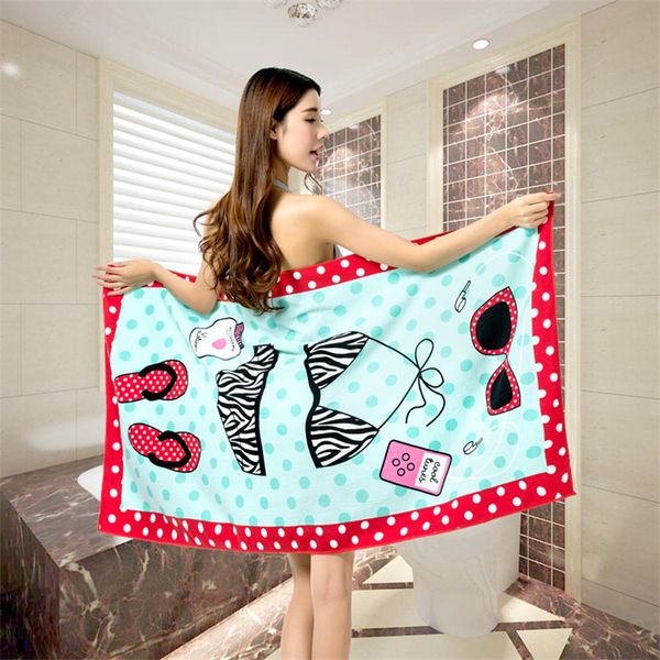 

70x150cm microfiber fabric beach towel travel swiming poolside bath towel yoga mat for girls adult