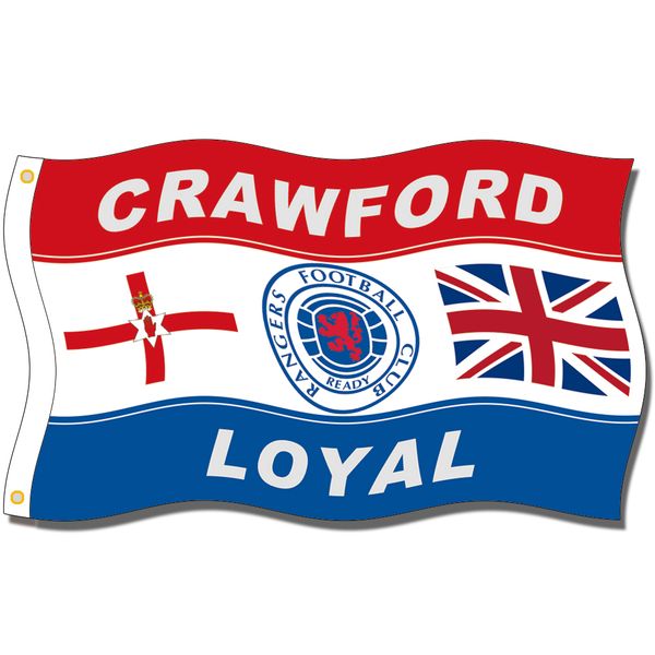 

good flag] crawford flags 3x5ft 150x90cm 100% polyester,canvas head with metal grommet,used indoors or outdoors