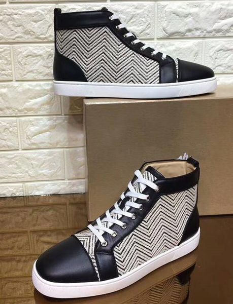 

flatform shoes sport luxury designer fashion shoes white bottom lover shoes for men plimsolls genuine leather low price, Black