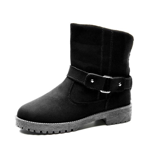 

fashion women ankle boots keep warm short plush keep warm boots winter boots for female, Black