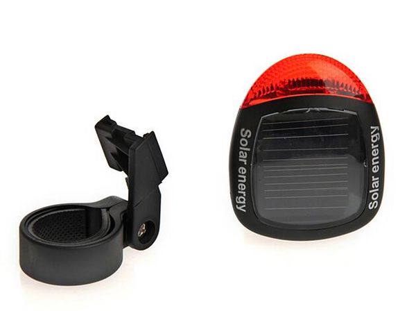 Bicicleta de Potência solar Traseira Da Cauda Red 2 LED 4 Modo de Luz Da Lâmpada de Equitação Da Bicicleta de Montanha Equipamentos de Ciclismo Acessórios