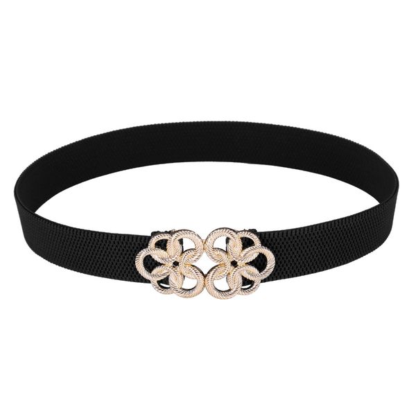 

2017 fashion solid women's belt female vintage cutout cummerbund elastic belts waistband wide belt decoration ceinture femme, Black;brown