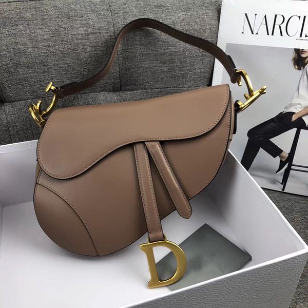 

Toppe t quality 20cm 25cm cowhide leaher handbag hot elling addle bag for women gift tyle houlder bag