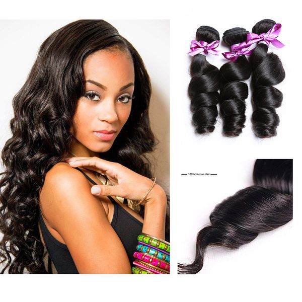 Perstar Brazilian Loose Wave Bundles 100 Human Hair Bundles 8