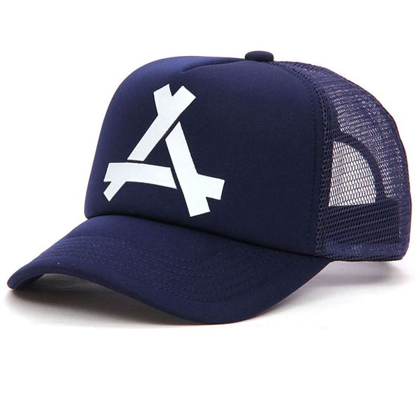 

2018 new fashion letter baseball cap women men breathable hip hop hats summer casual mesh caps snapback caps, Blue;gray