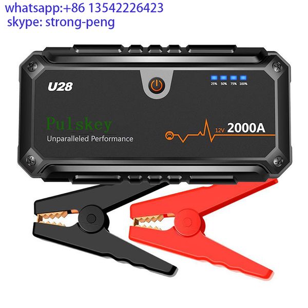 

2000a current powerful jump starter power bank car battery charger 12v for petrol diesel truck car starter