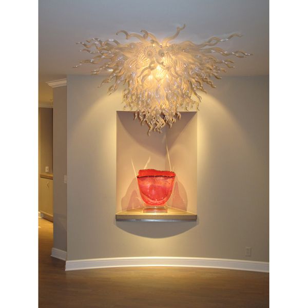 

2020 pure clear color hand blown glass style crystal chandelier lightings floor mounted fixture