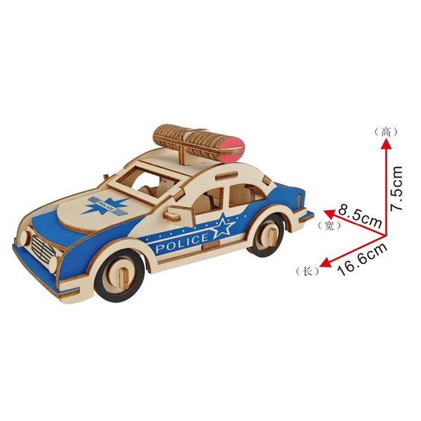 2018 Lulong 3d Wooden Puzzle Wood Jigsaw Woodcraft Lulong 3d Wooden Puzzle Wood Jigsaw Woodcraft Assembly Kit Police Ca R With