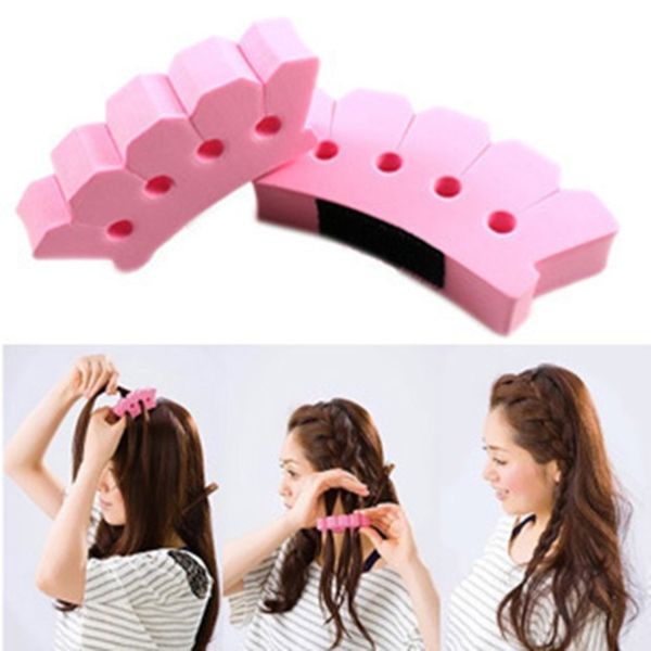 

twist braid braider styling hairpin pink han edition centipede braid plait hair machine modelling plait hair clip, Brown