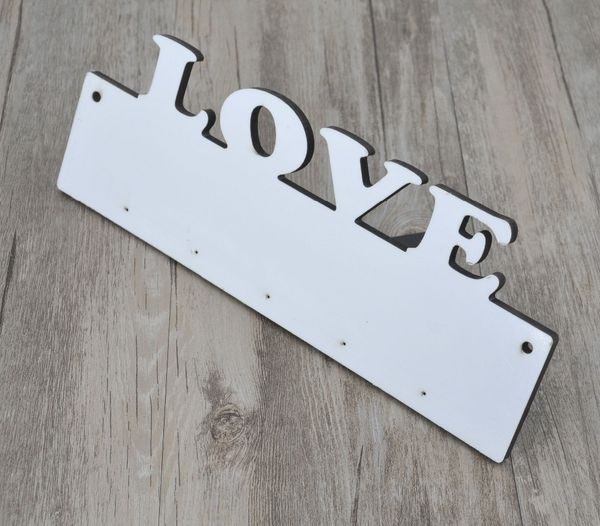 

10pcs/lot diy sublimation blank vintage white hook clothes robe wooden key holder hat hanger wall home decoration
