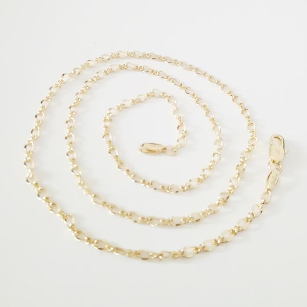 

women necklace 2018 chain new fashion women jewelry accessories classic copper long lady 3mm 48cm slim necklace chains, Silver