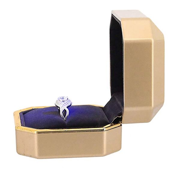 Creative With Led Lights Makeup Decorative Mirror Dressing Desktop Jewelry Storage Box For Woman Fashion Gifts Gift Wraps