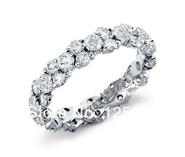 Choucong Jewellery Lady's Cushion Cut 8ct Diamond Wedding Rings size 5/6/7/8/9/10 Gift Frete grátis