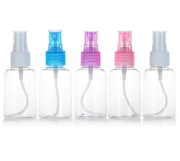 

5pcs 50ml empty plastic spray bottle perfume transparent mini atomizer refillable bottles