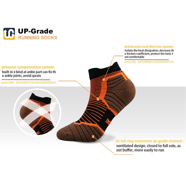 

ug all aeason professional men women sport socks outdoor bradyseism running sock quick dry camping hiking fitness calcetines, Black