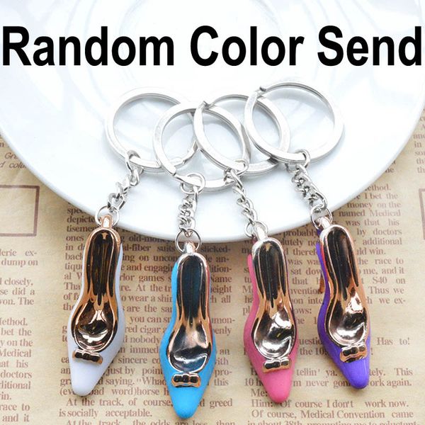 

2018 Newest Lovely High Heel Keychain Keyrings Best Gift For Girl Women Purse Handbag Phone Key Holder (Random Color Send) Free DHL G730Q