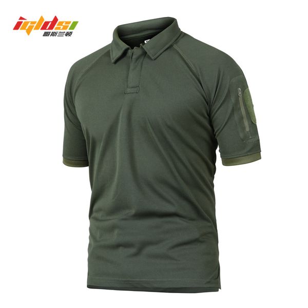 

igldsi men's camouflage tactical shirt new 2018 summer camo army man breathable quick dry shirts, White;black