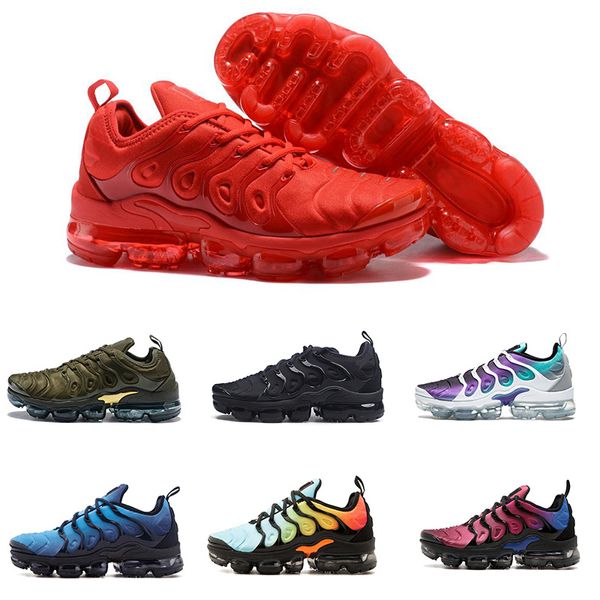 

Nike Air Max TN Plus 2018 Новая горячая продажа обуви для мужчин и женщин с тройным с белым Black Silver Oreo Дизайнеры наружные беговые туфли eur 40-46