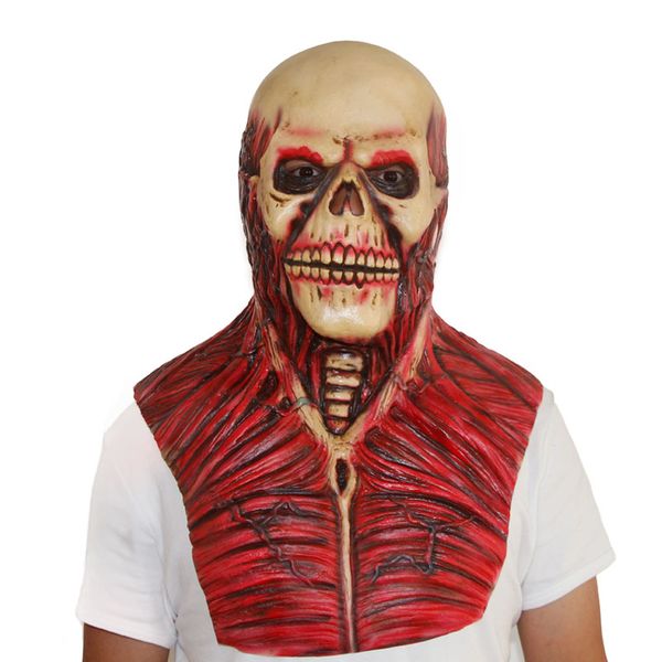 

2018 scary devil zombie mask halloween cosplay party horror monster skull latex mask fancy skeleton prop
