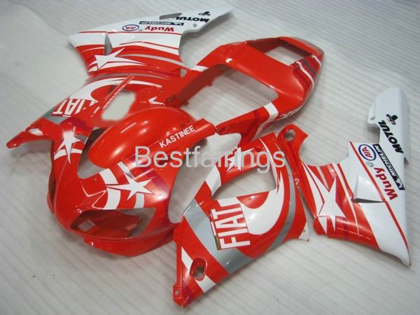 

custom fairing kit for yamaha r1 1998 1999 white red fairings yzf r1 98 99 gf25