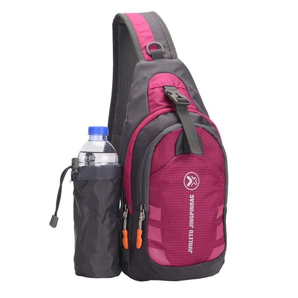 

sling backpack wear resistant waterproof shoulder chest pack crossbody bag with detachable water pouch