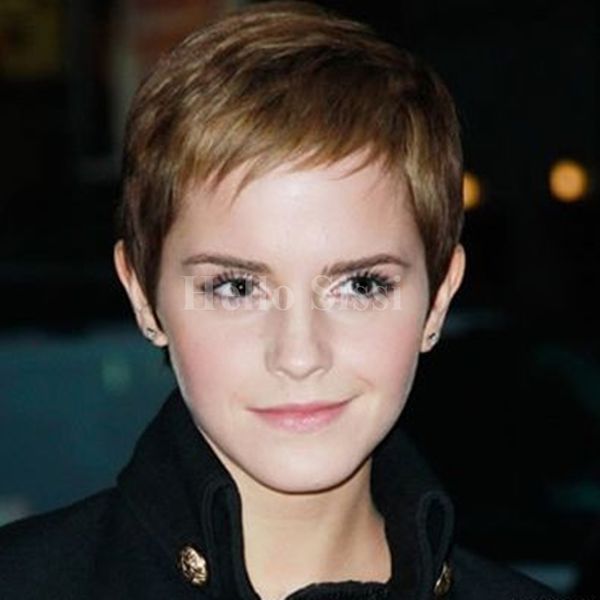 Human Pixie Cut Brazilian Hair Wigs Short Wigs For Black Women