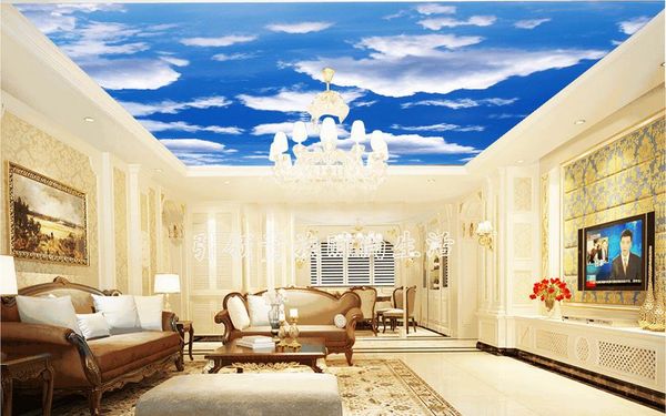 Nature Photos Wallpapers Custom 3d Ceiling Wallpaper Blue Sky Wall Paper Living Room Wallpaper For Painting 3d Ceiling Wallpapers Hd Wallpapers