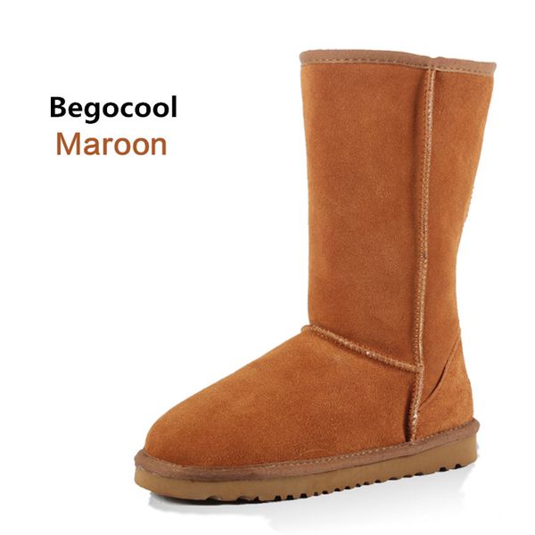 

begocool fur snow boots women 2017 australia boots buon winter boots for women warm botas mujer size us 4-13, Black