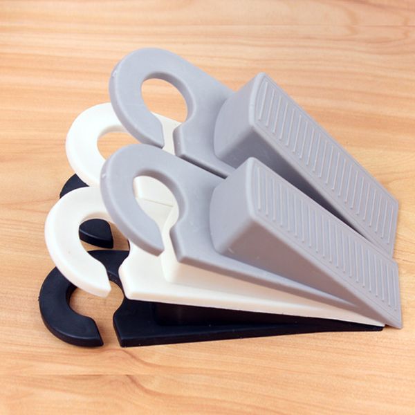 

2pcs door wedge shaped rubber doors ser doors floor kids safety guard finger protect with hook fj88