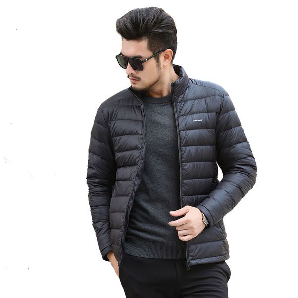 

autumn winter men parka black lightweight plus size 4  down jackets casual puffer coat men snow jackets