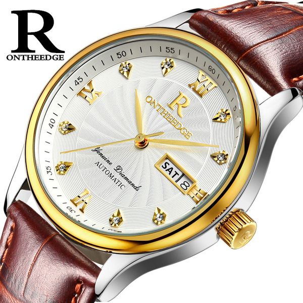 

relojes hombre ultra-thin waterproof business watch men leather quartz mens watches student male wristwatch relogios homens gift, Slivery;brown