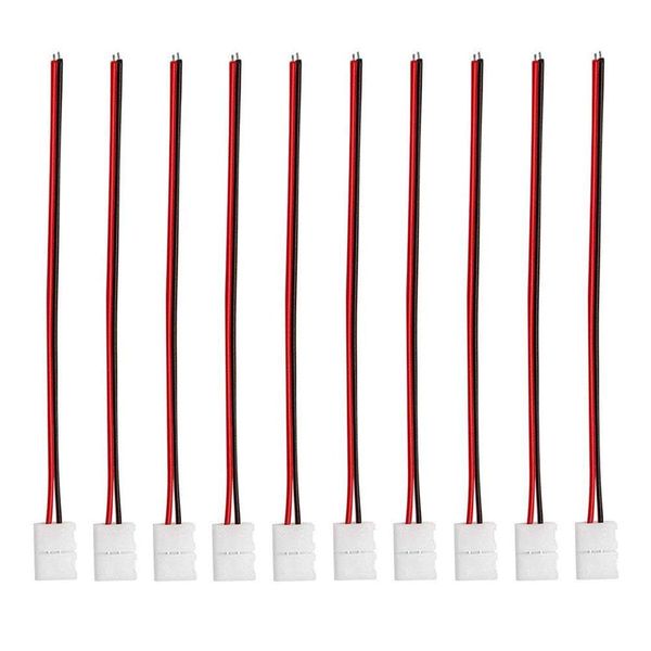 

12-24v 2pin 8 мм 10 мм светодиодный разъем для 5730 5639 5050 2835 светодиодные полосы