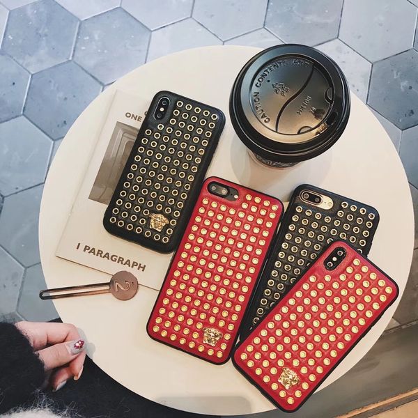 

Роскошные металлические заклепки задняя крышка покрытием кожаный чехол полный з