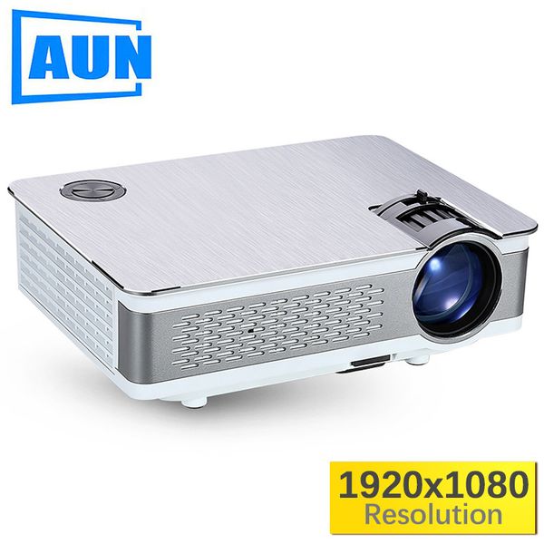

AUN Full HD Projector. AKEY5 UP. 1920*1080P, 3,800 Lumens, Android Beamer with WIFI, Bluetooth, LED TV. Optional AKEY5 IMP-5803