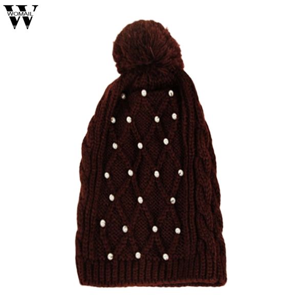 

new hats 1pc solid cotton hats warm winter stripe casual knit striped cap 2018 nov2