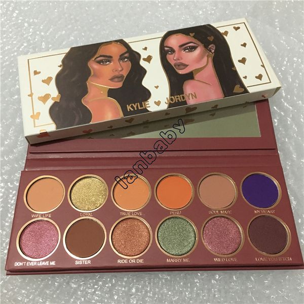 

New Arrival Brand Hot Love Jordyn 12 Colors Eyeshadow Palette Matte Shimmer Nude Shades Eye shadow