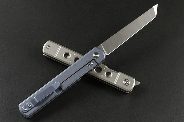 Распродажа! High End EDC карманный складной нож D2 сатин Tanto лезвия TC4 титанового сплава ручки шарика подшипника Тактические складные ножи